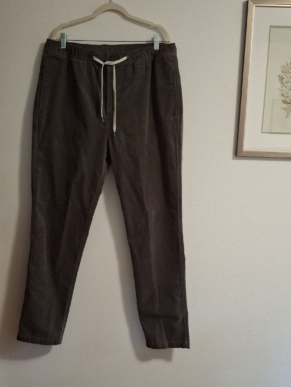 VUORI Men's Gray Optimist Pants Corduroy Cotton Size XXL